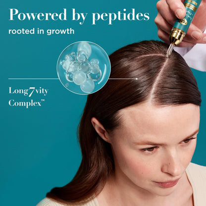 OGX ProGrowth + Peptide Scalp Serum – Strengthen & Densify Hair with Hydrating Scalp Treatment, 0.33 fl oz