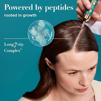 OGX ProGrowth + Peptide Scalp Serum – Strengthen & Densify Hair with Hydrating Scalp Treatment, 0.33 fl oz
