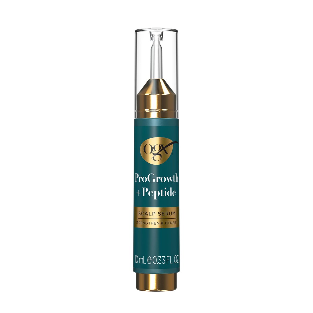 OGX ProGrowth + Peptide Scalp Serum – Strengthen & Densify Hair with Hydrating Scalp Treatment, 0.33 fl oz - görsel 1
