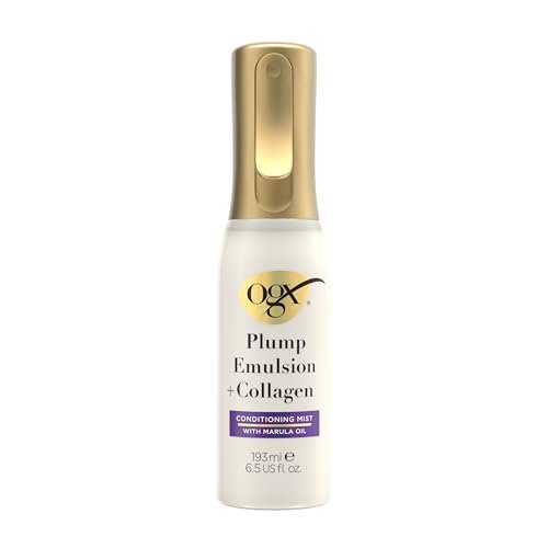 OGX Plump Emulsion + Collagen Conditioning Hair Mist, Volumizing Hair Spray with Marula Oil, 6.5 fl oz Avelisse