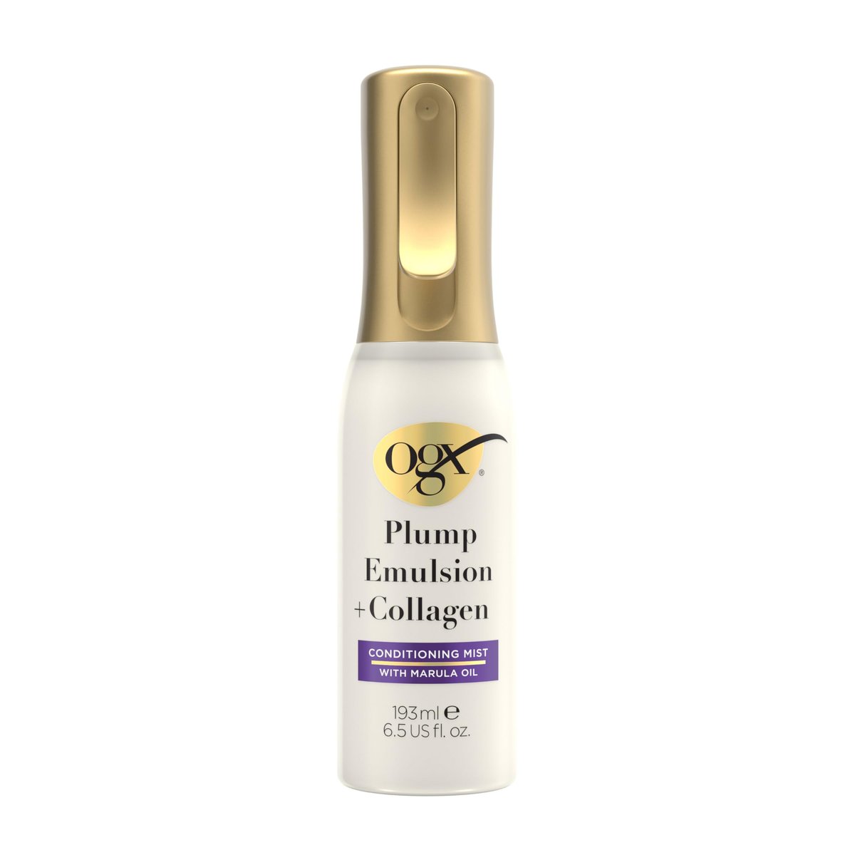 OGX Plump Emulsion + Collagen Conditioning Hair Mist, Volumizing Hair Spray with Marula Oil, 6.5 fl oz Avelisse