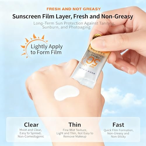 30-Pack Travel-Size SPF 50+ PA++++ Mini Sunscreen – Lightweight, Non-Greasy, Water-Resistant Sunblock for Face & Body, Bulk Vacation Essentials & Party Favors - görsel 12