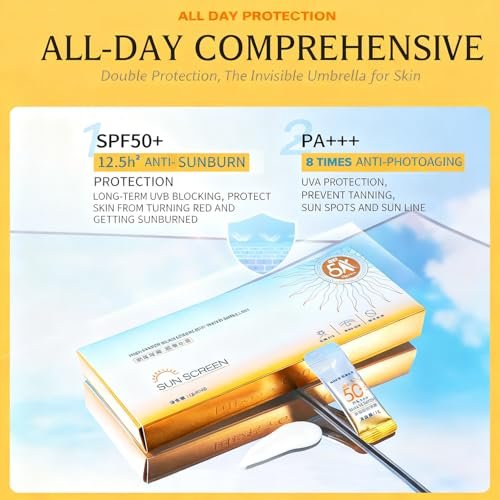 30-Pack Travel-Size SPF 50+ PA++++ Mini Sunscreen – Lightweight, Non-Greasy, Water-Resistant Sunblock for Face & Body, Bulk Vacation Essentials & Party Favors - görsel 6