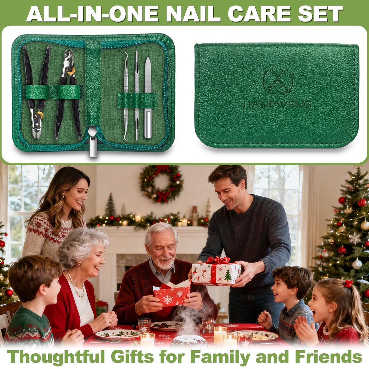 Heavy Duty Toenail Clippers for Thick Nails - Long Handled Nail Clippers for Seniors, Men - Sharp Slanted Stainless Steel Ingrown Toenail Cutter Avelisse