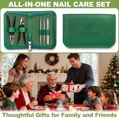 Heavy Duty Toenail Clippers for Thick Nails - Long Handled Nail Clippers for Seniors, Men - Sharp Slanted Stainless Steel Ingrown Toenail Cutter Avelisse