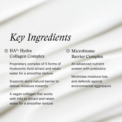 SkinMedica HA⁵ Hydra Collagen Water Burst Face Moisturizer with Vegan Collagen - Plumping Face Cream with Microbiome Barrier Complex for 24-Hour Hydration - Helps Replenish Dry, Dull Skin (1.7 Fl Oz) Avelisse