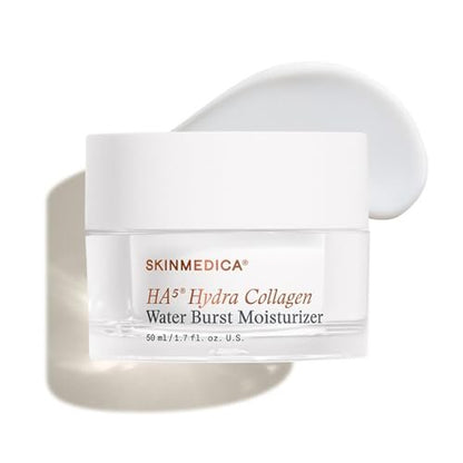 SkinMedica HA⁵ Hydra Collagen Water Burst Face Moisturizer with Vegan Collagen - Plumping Face Cream with Microbiome Barrier Complex for 24-Hour Hydration - Helps Replenish Dry, Dull Skin (1.7 Fl Oz) Avelisse