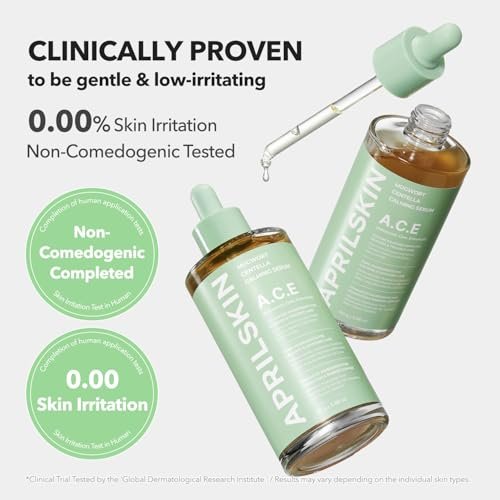 APRILSKIN A.C.E Serum | Mugwort & Centella Soothing Serum for Troubled Skin | Korean Skin Care | 3.88 oz Avelisse