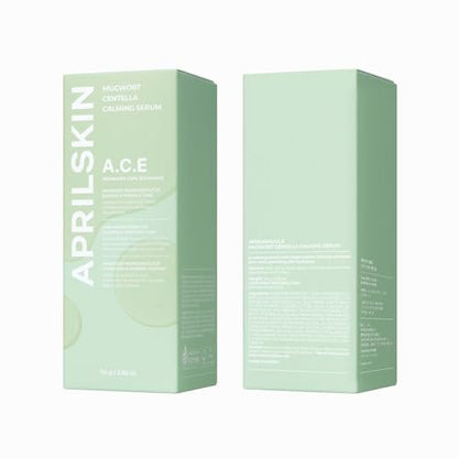 APRILSKIN A.C.E Serum | Mugwort & Centella Soothing Serum for Troubled Skin | Korean Skin Care | 3.88 oz Avelisse