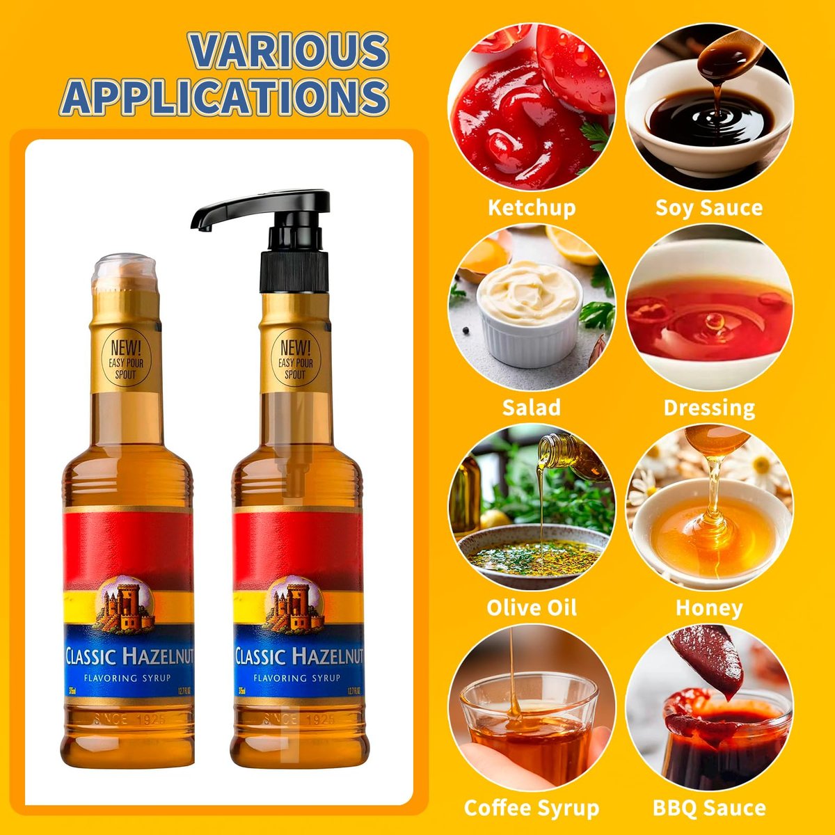 3 PCS Syrup Pump Compatible with Jordans Skinny and Torani, Coffee Syrup Dispenser for 12.7 oz Bottles, Lockable Design, Easy to Use and Clean - görsel 9