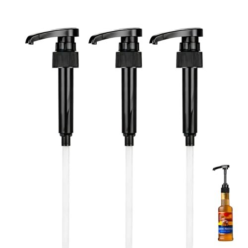 3 PCS Syrup Pump Compatible with Jordans Skinny and Torani, Coffee Syrup Dispenser for 12.7 oz Bottles, Lockable Design, Easy to Use and Clean - görsel 2