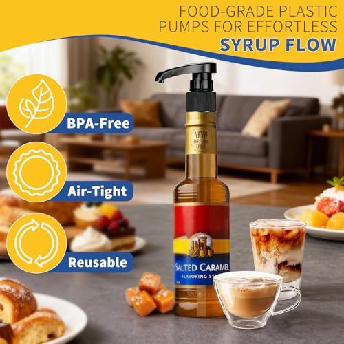 3 PCS Syrup Pump Compatible with Jordans Skinny and Torani, Coffee Syrup Dispenser for 12.7 oz Bottles, Lockable Design, Easy to Use and Clean - görsel 4