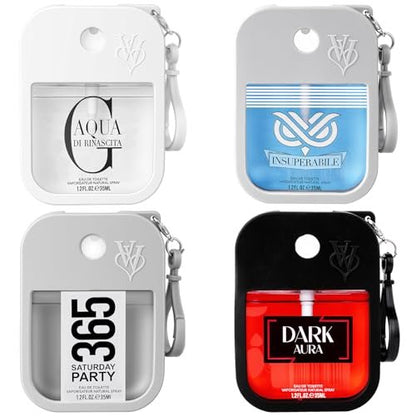 OFUN Perfumes Gift Set for Men - 4x35ml Long-Lasting Eau de Parfum Collection | Pocket Size Cologne Sampler Set for Birthday, Father's Day, Christmas Avelisse