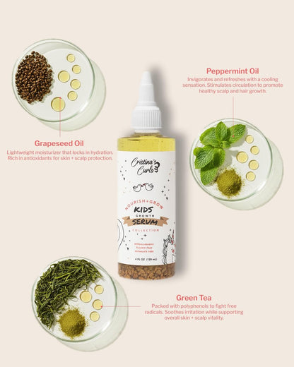Cristina's Curls Scalp Serum for Curly Hair – Dry Scalp Treatment for Kids & Adults, Soothing Oil for Itch & Dryness, Healthy Scalp Care (1 oz) Avelisse
