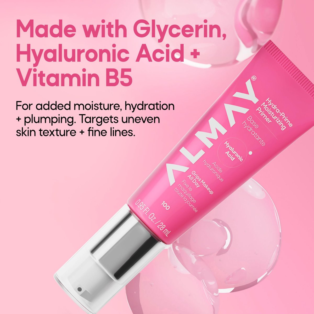 Almay Hydra-Prime Moisturizing Primer - Hydrating, Long-Lasting Makeup Primer, Cruelty-Free, Skin-Smoothing, 0.95 fl oz Avelisse