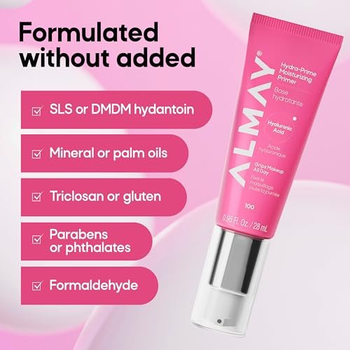 Almay Hydra-Prime Moisturizing Primer - Hydrating, Long-Lasting Makeup Primer, Cruelty-Free, Skin-Smoothing, 0.95 fl oz Avelisse