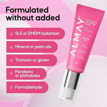 Almay Hydra-Prime Moisturizing Primer - Hydrating, Long-Lasting Makeup Primer, Cruelty-Free, Skin-Smoothing, 0.95 fl oz Avelisse