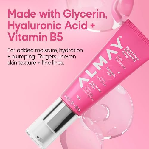 Almay Hydra-Prime Moisturizing Primer - Hydrating, Long-Lasting Makeup Primer, Cruelty-Free, Skin-Smoothing, 0.95 fl oz Avelisse