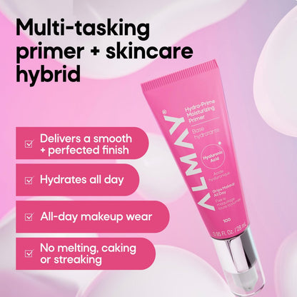 Almay Hydra-Prime Moisturizing Primer - Hydrating, Long-Lasting Makeup Primer, Cruelty-Free, Skin-Smoothing, 0.95 fl oz Avelisse