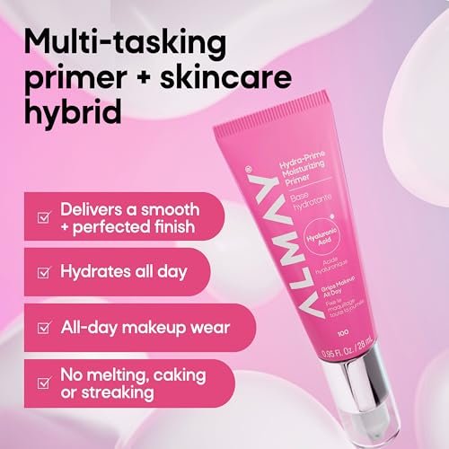 Almay Hydra-Prime Moisturizing Primer - Hydrating, Long-Lasting Makeup Primer, Cruelty-Free, Skin-Smoothing, 0.95 fl oz Avelisse
