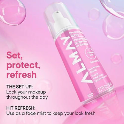 Almay Protect & Set Spray Hydrating Makeup Setting Spray 2.7 fl oz - Vegan Face Mist