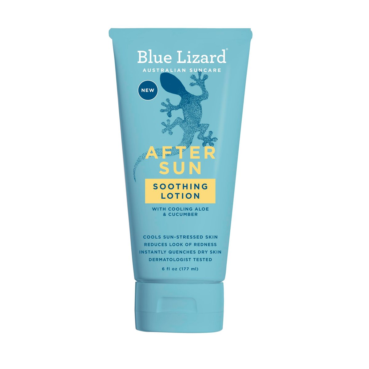 BLUE LIZARD After Sun Soothing Lotion - Lightweight Formula with Shea Butter, Soothes and Moisturizes, Reduces Redness, Vegan Hypoallergenic After Sun Care 6 oz Avelisse