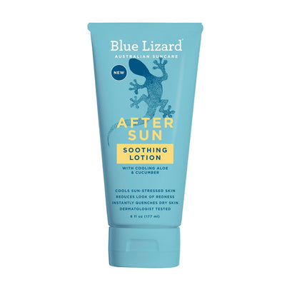 BLUE LIZARD After Sun Soothing Lotion - Lightweight Formula with Shea Butter, Soothes and Moisturizes, Reduces Redness, Vegan Hypoallergenic After Sun Care 6 oz Avelisse
