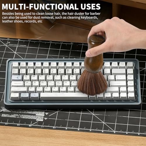 ÖkoStamm 4 In 1 Barber Neck Duster Brush Set - Professional Barber Accessories Cleaning Supplies with Boar Bristle Barber Brush and Neck Duster Brush for Removes Loose Hair and Make Hairstyle - görsel 12
