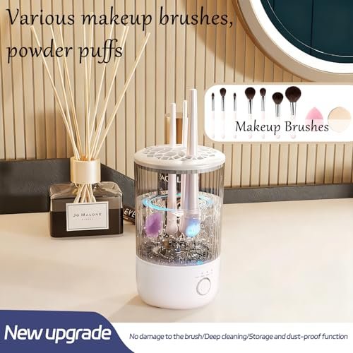 Luslife Electric Makeup Brush Cleaning Machine – Multi-Functional Integrated Cleaner for All Brush Types Avelisse