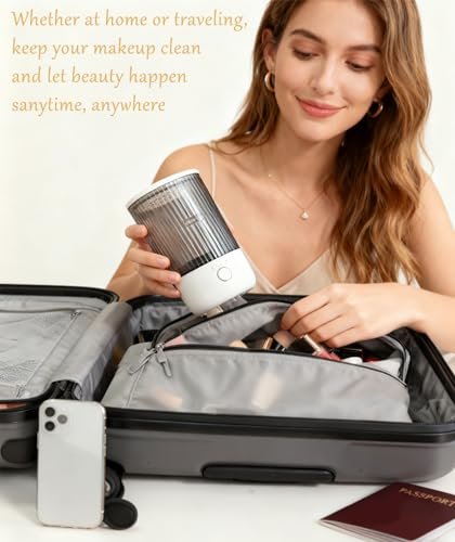 Luslife Electric Makeup Brush Cleaning Machine – Multi-Functional Integrated Cleaner for All Brush Types Avelisse