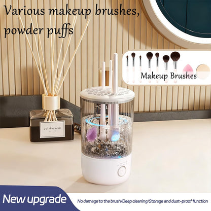 Luslife Electric Makeup Brush Cleaning Machine – Multi-Functional Integrated Cleaner for All Brush Types Avelisse