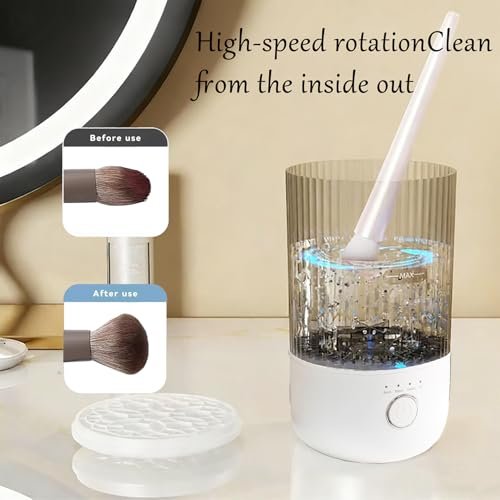 Luslife Electric Makeup Brush Cleaning Machine – Multi-Functional Integrated Cleaner for All Brush Types Avelisse