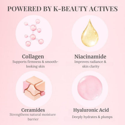 Liftouch Korean Collagen Night Wrapping Mask - Overnight Peel Off Facial Mask for Face - Hydrating Sleeping Mask Skincare - Anti-Aging Glass Skin Elasticity Treatment for Women