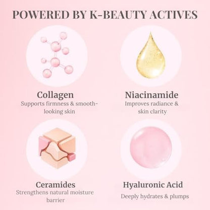 Liftouch Korean Collagen Night Wrapping Mask - Overnight Peel Off Facial Mask for Face - Hydrating Sleeping Mask Skincare - Anti-Aging Glass Skin Elasticity Treatment for Women