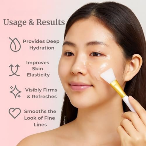 Liftouch Korean Collagen Night Wrapping Mask - Overnight Peel Off Facial Mask for Face - Hydrating Sleeping Mask Skincare - Anti-Aging Glass Skin Elasticity Treatment for Women - görsel 8