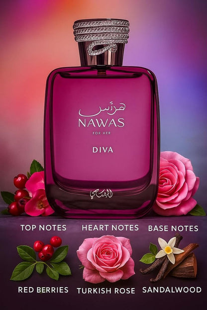 RASASI Hawas Diva Eau de Parfum for Women – 3.38 Fl Oz Avelisse