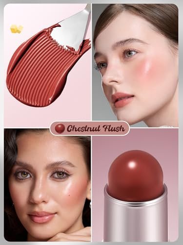 SHEGLAM Buttery Bliss Blush Stick Cream Blush for Cheek - Chestnut Flush - görsel 4