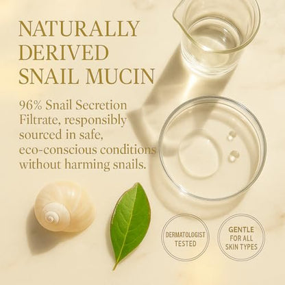 Neatique SE96 Advanced Snail 96% Mucin Power Essence 120ml - Hydrating & Repairing Snail Mucin Serum for Face with Snail Secretion Filtrate, 4 fl.oz Avelisse
