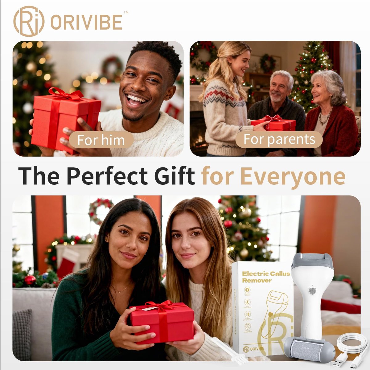 Orivibe Electric Callus Remover for Feet – 2 Speeds, Fine & Coarse Rollers, USB-C Rechargeable, 60-Min Runtime, Smooth Heels at Home - görsel 13