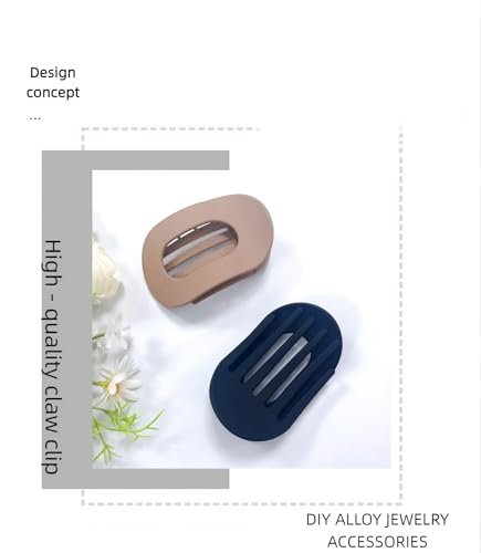 Ya Ming 6-Pack Flat Hair Clips for Women – Rectangle & Pointed Design for Thick Hair, Black Plastic Claw Clips - görsel 12