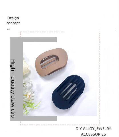 Ya Ming 6-Pack Flat Hair Clips for Women – Rectangle & Pointed Design for Thick Hair, Black Plastic Claw Clips