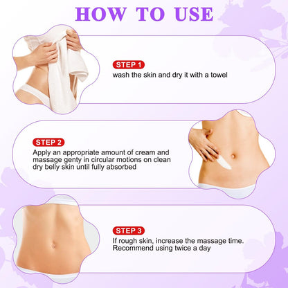 Tighten & Smooth Belly Cream - Advanced Firming Lotion for Neck, Arms, Butt & Thighs | Visibly Lift Loose Skin, Improve Elasticity & Tone