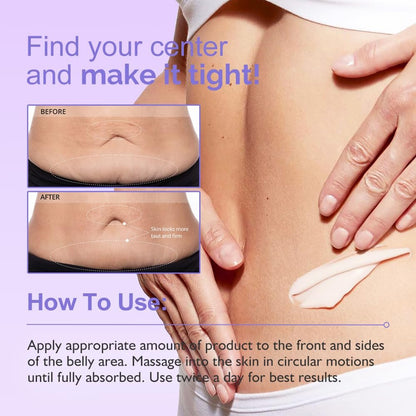 Tighten & Smooth Belly Cream - Advanced Firming Lotion for Neck, Arms, Butt & Thighs | Visibly Lift Loose Skin, Improve Elasticity & Tone