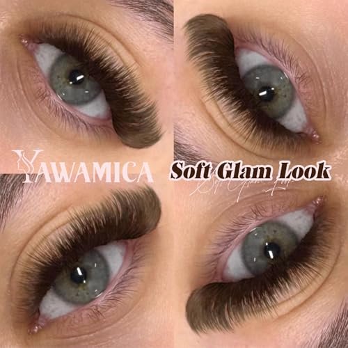 Dark Brown Lash Clusters 80D Fluffy Wispy Volume D Curl 10-18mm 240PCS by Yawamica - görsel 14
