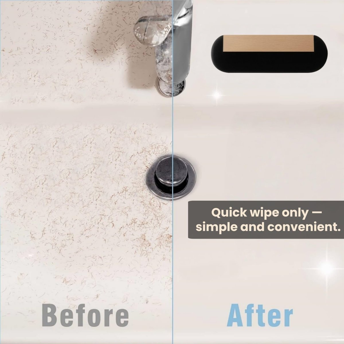 Beard Sponge for Sink – Fast & Easy Beard Hair Catcher & Cleaner | Reusable Beard Scrubber for Trimmings | Compact Grooming Tool for Men’s Shaving – No More Messy Counters & Sinks - görsel 5