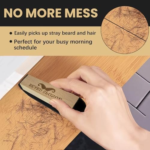 Beard Sponge for Sink – Fast & Easy Beard Hair Catcher & Cleaner | Reusable Beard Scrubber for Trimmings | Compact Grooming Tool for Men’s Shaving – No More Messy Counters & Sinks - görsel 10