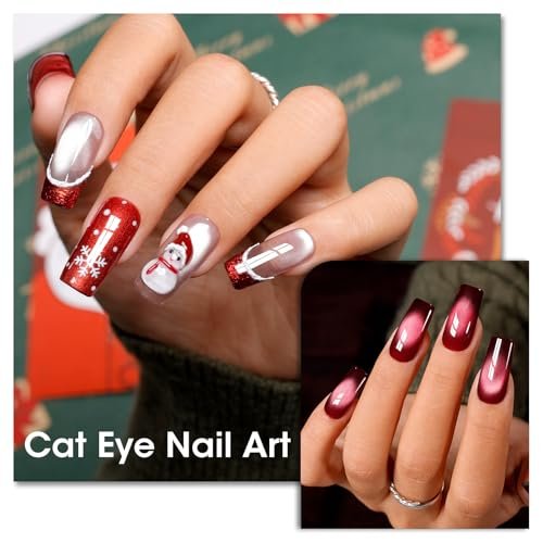Gellen Double-Ended Cat Eye Magnet Stick for Nail Art – Dual Cat Eye Gel Polish Sturdy Magnet Tool with Round Beads for Home or Salon DIY - görsel 12