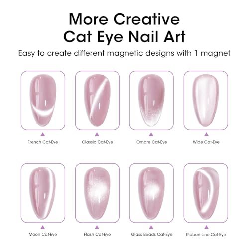 Gellen Double-Ended Cat Eye Magnet Stick for Nail Art – Dual Cat Eye Gel Polish Sturdy Magnet Tool with Round Beads for Home or Salon DIY - görsel 8