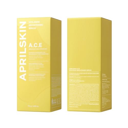 APRILSKIN A.C.E Serum - Vita Kojic Serum for Brightening & Glow, 3-Second Brightening, Kojic Acid & Vitamin C for Uneven Skin Tone, Korean Skin Care, 3.88 oz - görsel 17