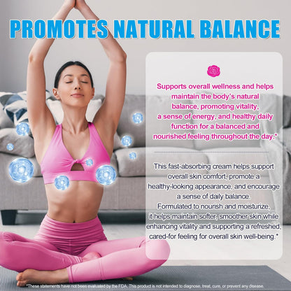 Progesterone Balance Cream for Women - Daily Skin Comfort & Balanced-Looking Skin Support with MSM, Aloe Vera, Coconut Oil & Shea Butter, 3.4 fl oz, Gluten-Free, Non-GMO, Vegan-Friendly Avelisse